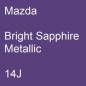 Preview: Mazda, Bright Sapphire Metallic, 14J.